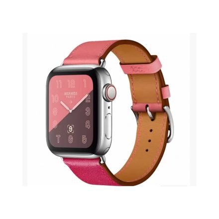 Apple Watch bőr szíj pink