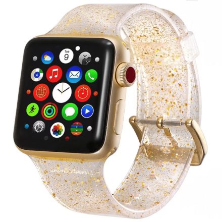 Apple Watch csillámos szíj Arany