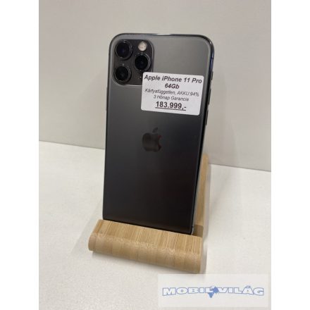 Apple iPhone 11 Pro 64GB Kártyafüggetlen  Fekete