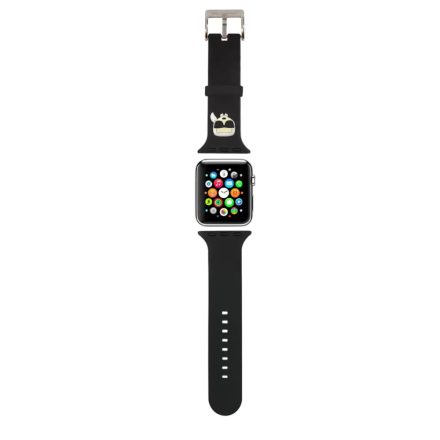 Karl Lagerfeld óraszíj fekete KLAWMSLKK Apple Watch 