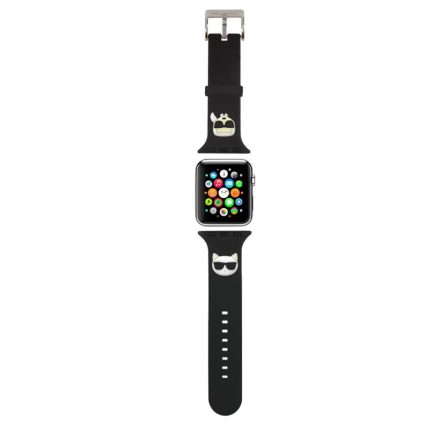 Karl Lagerfeld óraszíj fekete KLAWLSLCKK Apple Watch