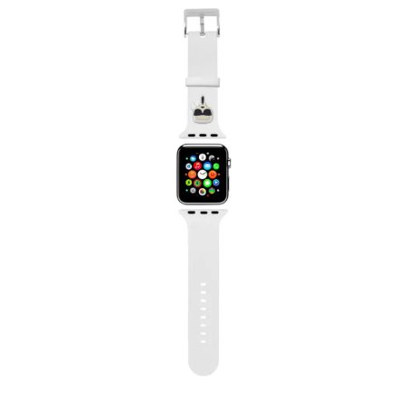 Karl Lagerfeld óraszíj fehér KLAWLSLKW Apple Watch