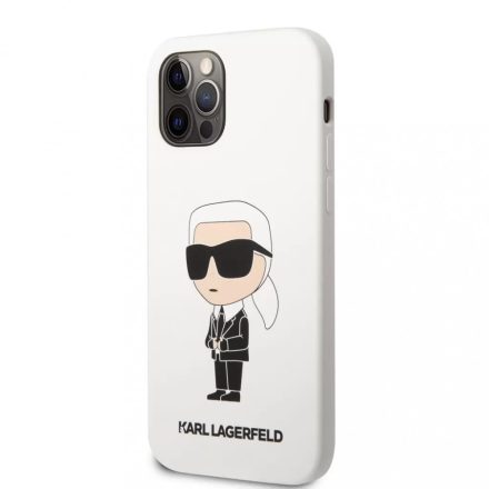 Karl Lagerfeld tok fehér KLHCP12MSNIKBCH Iphone 12 / 12 Pro készülékhez