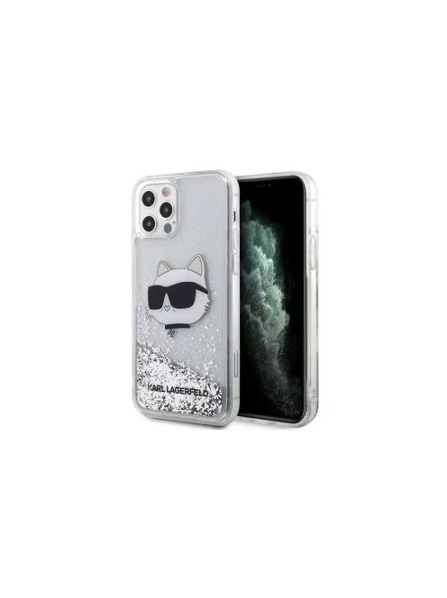 Karl Lagerfeld tok ezüst KLHCP12MLNCHCS Apple Iphone 12 / 12 Pro készülékhez