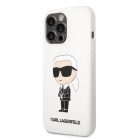 Karl Lagerfeld tok fehér KLHCP13LSNIKBCH Iphone 13 Pro készülékhez