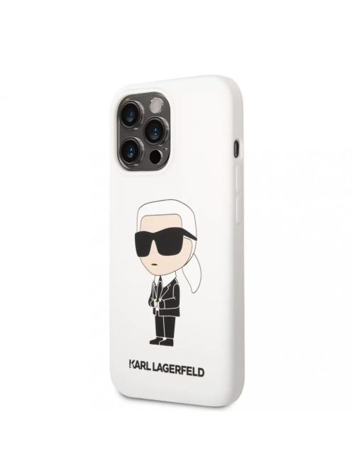 Karl Lagerfeld tok fehér KLHCP13LSNIKBCH Iphone 13 Pro készülékhez