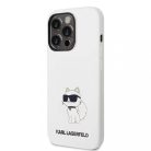 Karl Lagerfeld tok fehér KLHCP14XSNCHBCH Iphone 14 Pro Max készülékhez