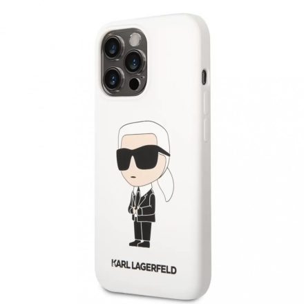 Karl Lagerfeld tok fehér KLHCP13XSNIKBCH Iphone 13 Pro Max készülékhez