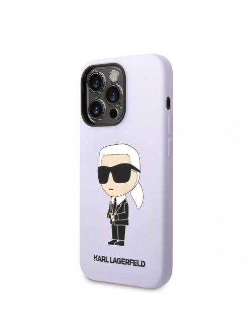 Karl Lagerfeld tok lila KLHCP14LSNIKBCU Apple Iphone 14 Pro készülékhez