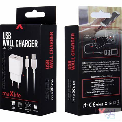 Maxlife Lightning Usb töltő