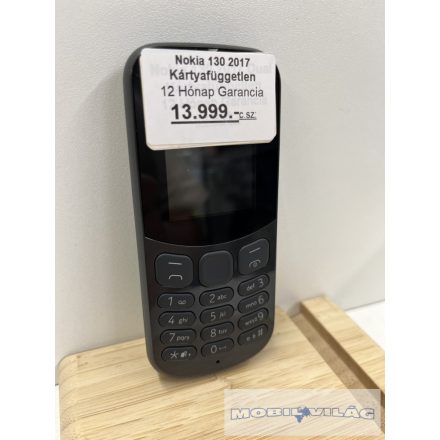 Nokia 130 2017 Dual Kártyafüggetlen fekete színben 