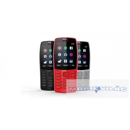Nokia 210 Dual Kártyafüggetlen fekete színben 