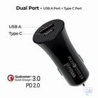 Pitaka Smart Car Charger 3.0 Adapter USB A-TYPE C Port