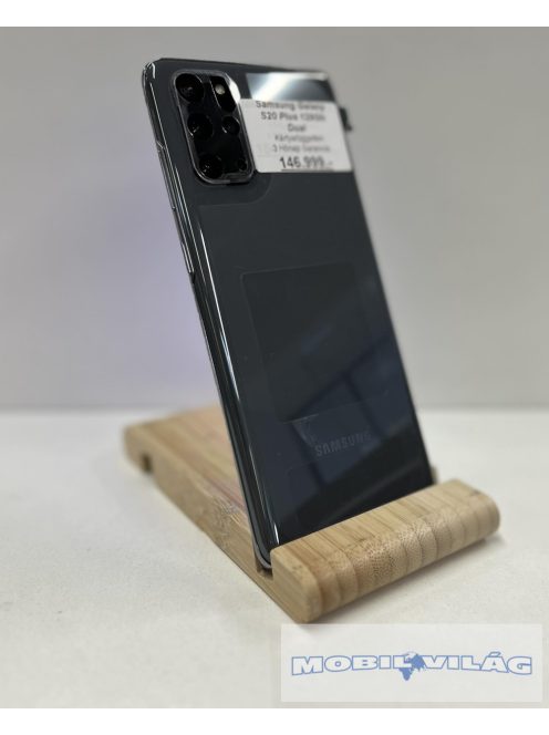 Samsung Galaxy S20 Plus 128GB Dual Kártyafüggetlen Készülék Fekete Színben 