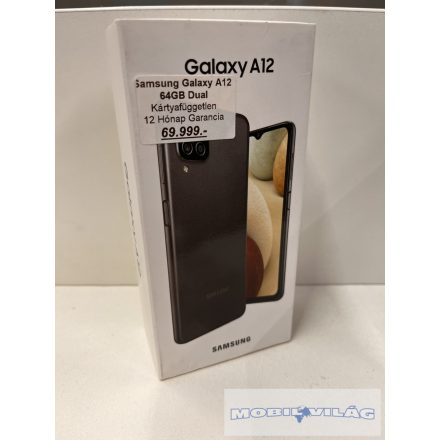 Samsung Galaxy A12 64GB Kártyafüggetlen 12 Hónap Garancia