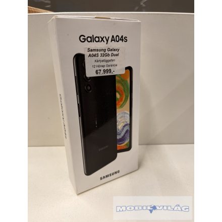 Samsung Galaxy A04s Dual Kártyafüggetlen Fekete színben készülék