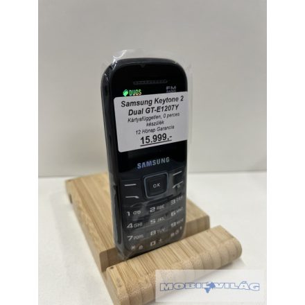 Samsung Keytone 2 GT-1207Y Fekete színben 0 perces készülék 12 hónap Garancia 