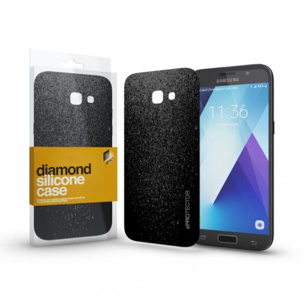 Szilikon tok (Diamond) Fekete Samsung A5 2017 készülékhez